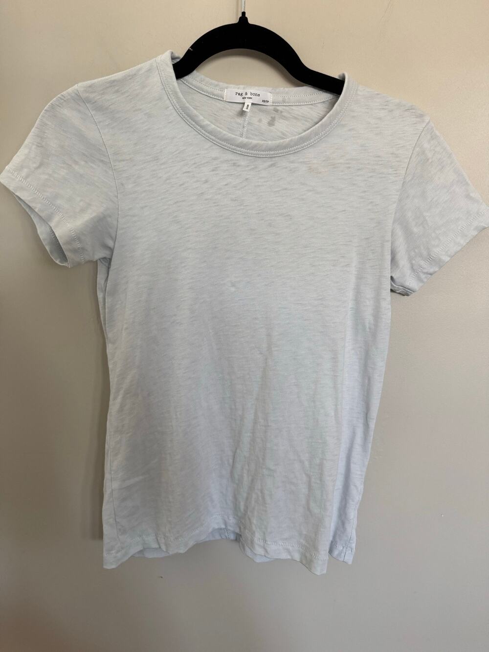 NWOT Women’s rag & bone The Slub T-Shirt in Light Blue SZ XS